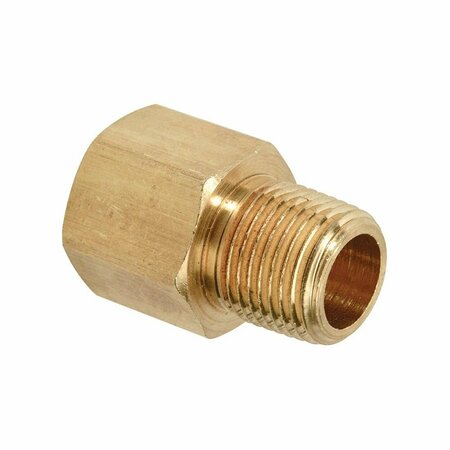 THRIFCO PLUMBING 1/2 Inch FIP x 1/4 Inch MIP Brass Hex Bushing Adapter 9319046